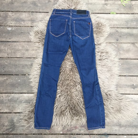 !it ultra skinny blue denim jeans - size W 26 - Picture 8 of 9